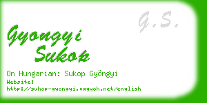 gyongyi sukop business card